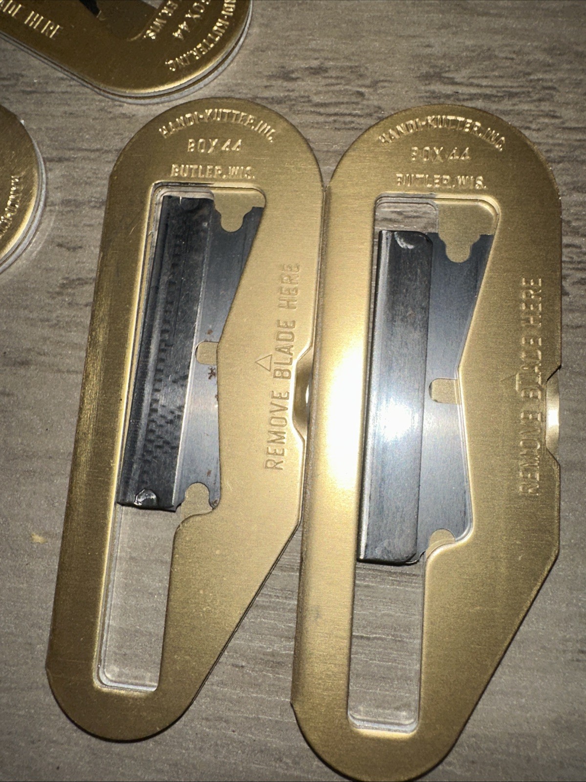 5 Vintage HANDI-KUTTER BOX Cutter’s Razor Blade Butler Wisconsin USA gallery