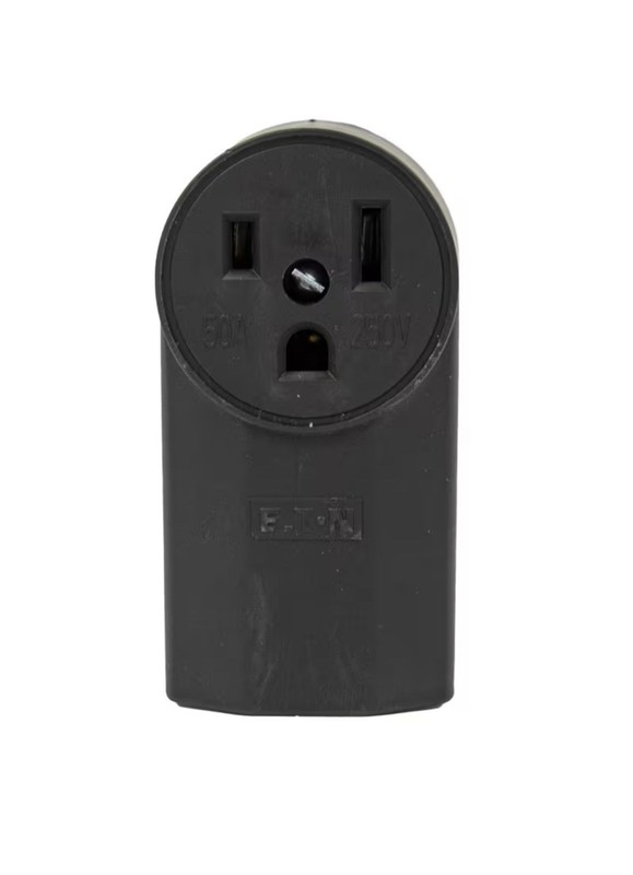 Forney 58402 Plastic Surface Mount Wall Receptacle, 220-Volt, 50 Amp, Nema 6-50 gallery