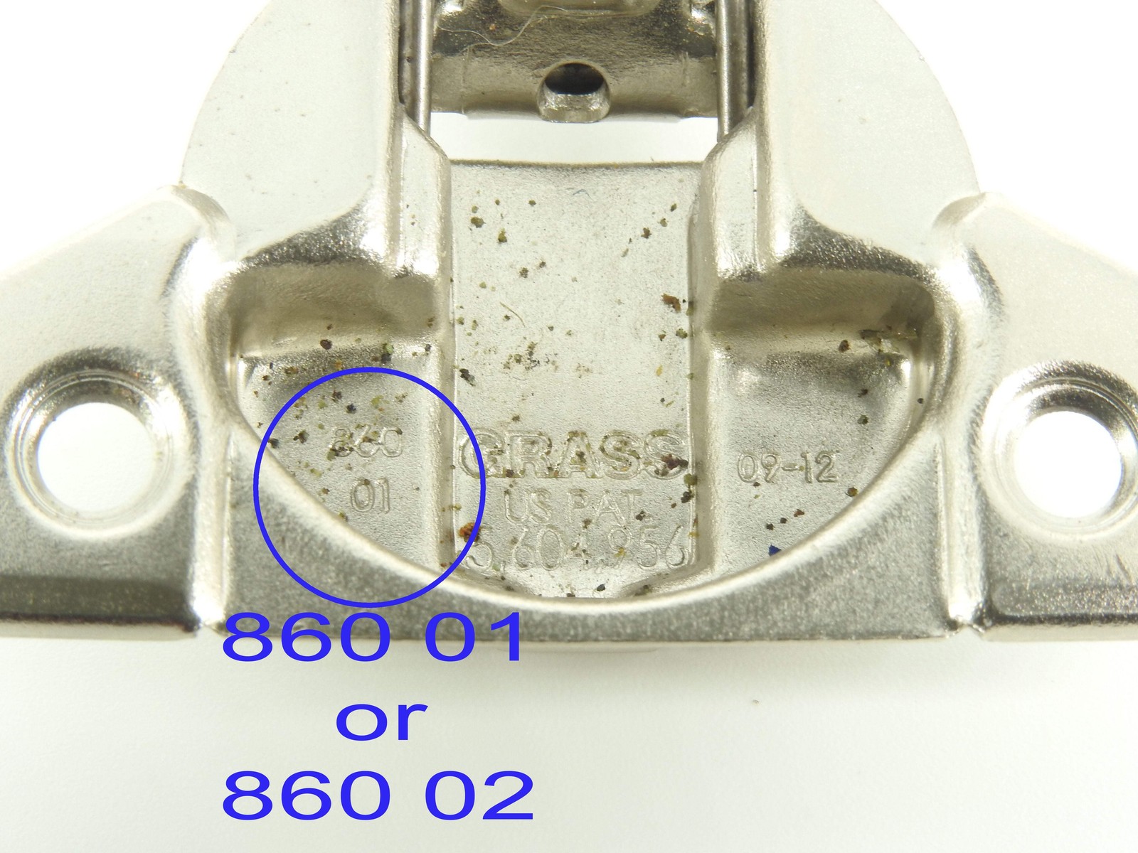 Grass 860 flat plate Replacement hinge - NEW - Sold in Pairs 860- 05 06 22 34 35 gallery