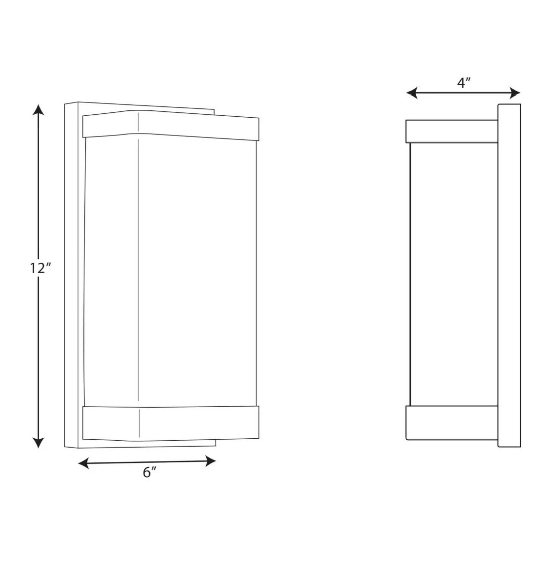 Progress Lighting 1-Light Linen Glass Black Wall Sconce gallery