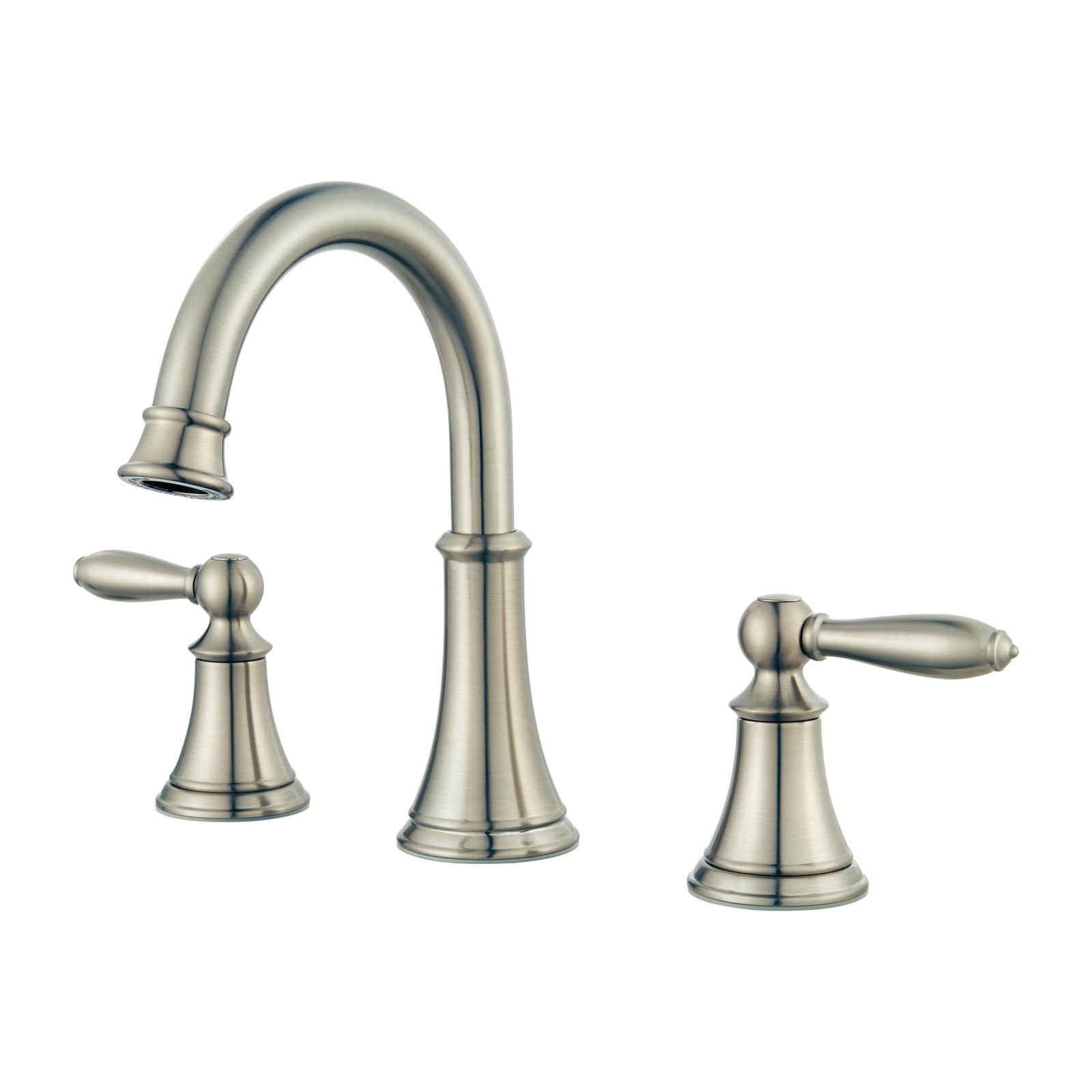 Courant Bathroom Sink Faucet, 8-Inch Widespread, 2-Handle, 3-Hole, Brushed Ni... gallery