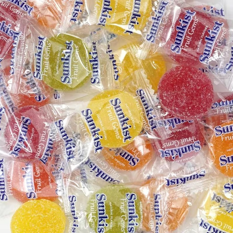 Sunkist Fruit Gems Soft Candy Assorted Natural Flavors 0.5lb | Free Shipping! gallery