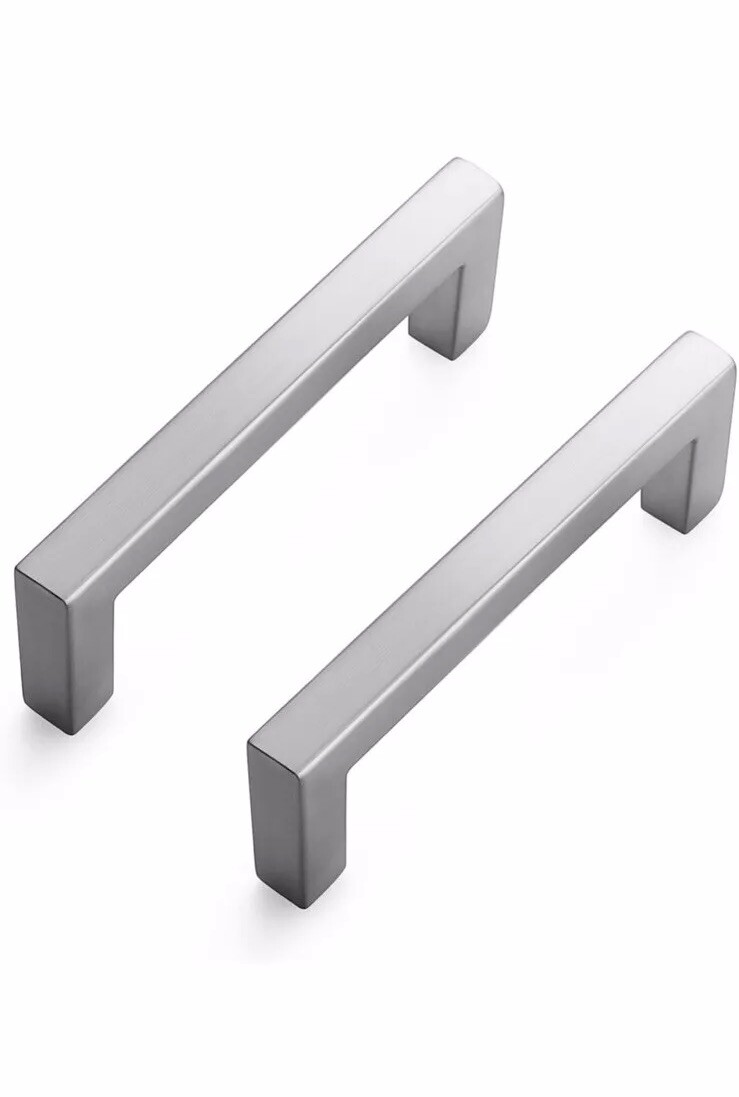 Ravinte 20 Pack Solid 3” Center to Center Slim Square Bar Drawer Handles gallery