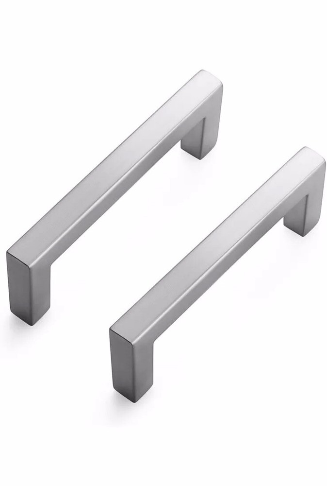 Ravinte 20 Pack Solid 3” Center to Center Slim Square Bar Drawer Handles