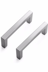Ravinte 20 Pack Solid 3” Center to Center Slim Square Bar Drawer Handles