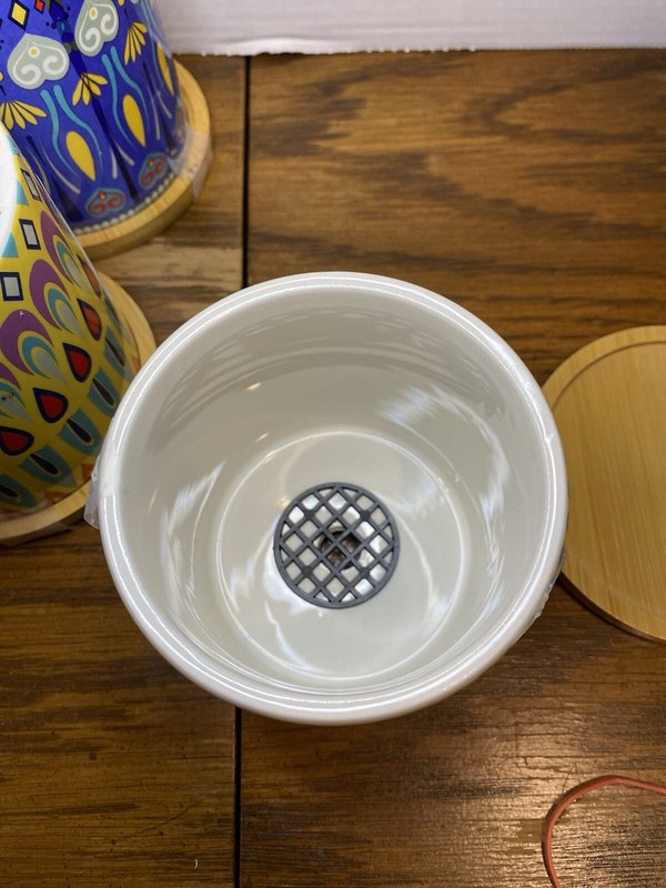 Mandala Succulent Holder Planter Pot With Drainage Hole And Bamboo Tray gallery