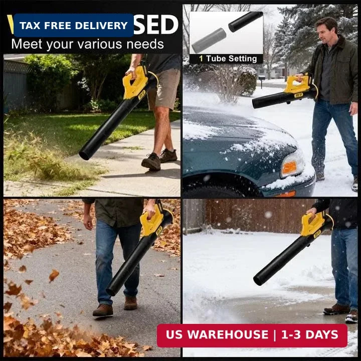 ORIENTOOLS 20V Cordless Leaf Blower with UL 62133 Certified 2x2.0Ah Batteries an gallery