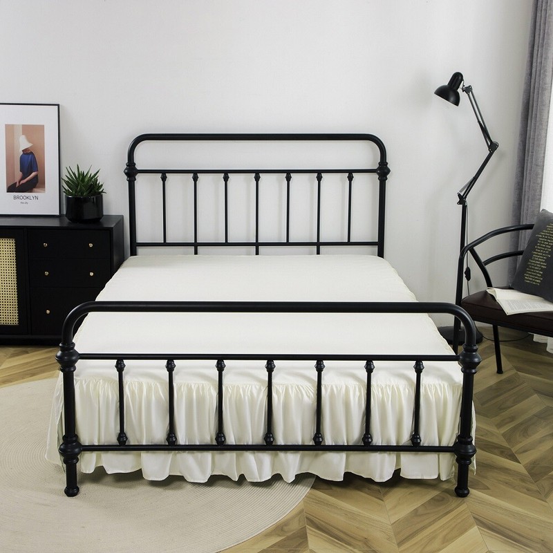 Luxury Dust Ruffle Microfiber 14"Drop Super Soft Pleated Bed Skirt Tailored Drop gallery