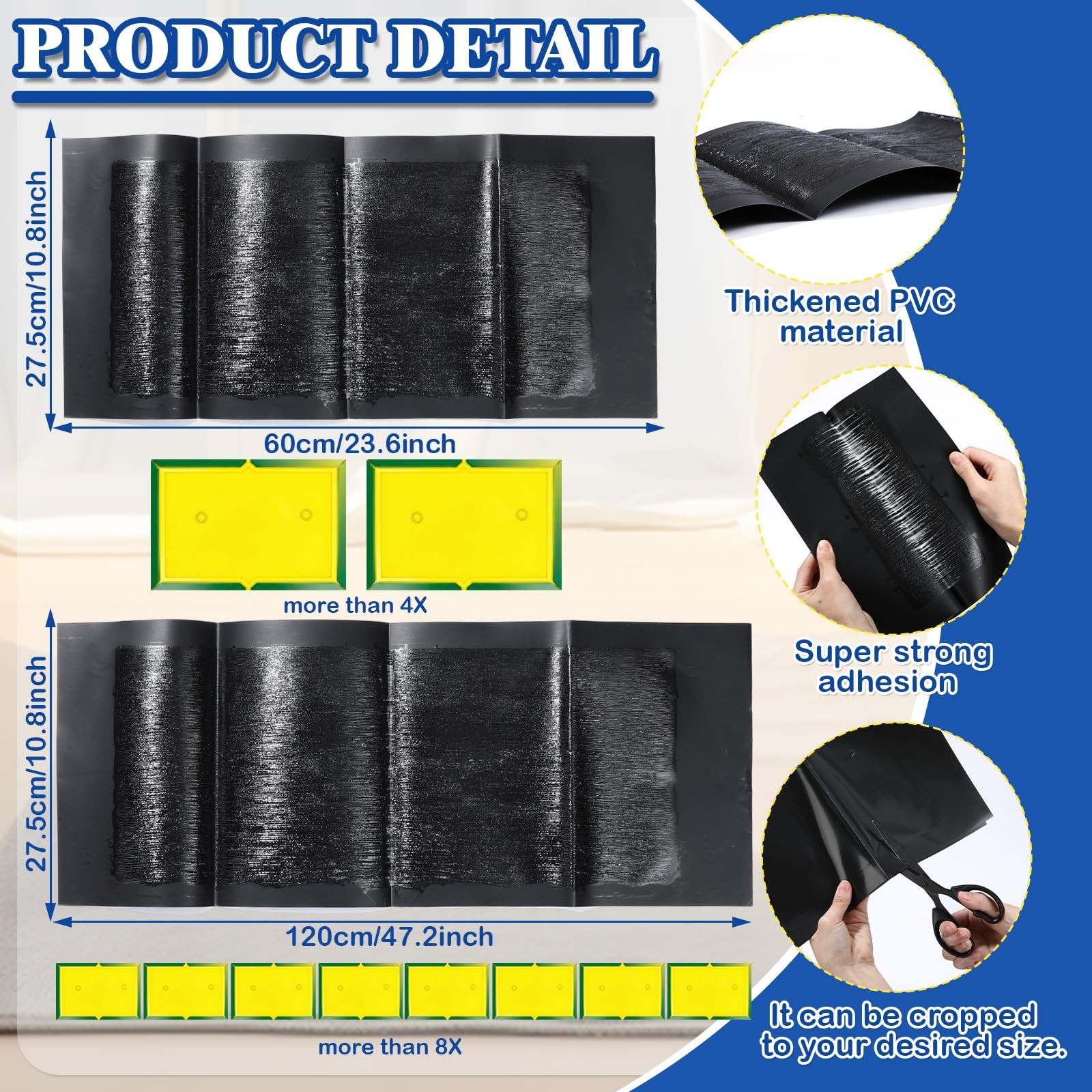 4 Pack 24''+48'' Large Sticky Mouse Glue Traps Sticky Rat Trap that Work for ... gallery