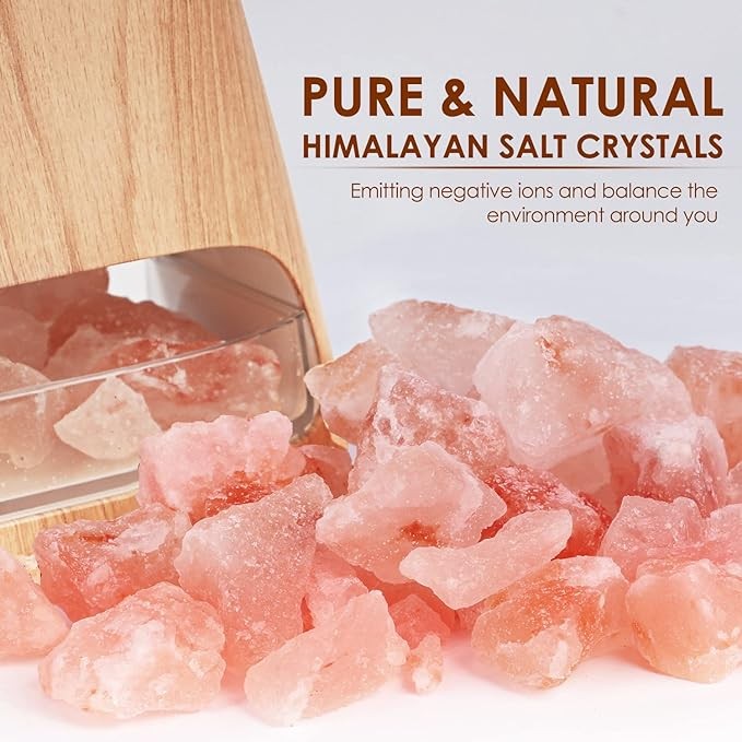 2-in-1 Essential Oil Diffuser & Himalayan Salt Lamp 150ml Humidifier gallery