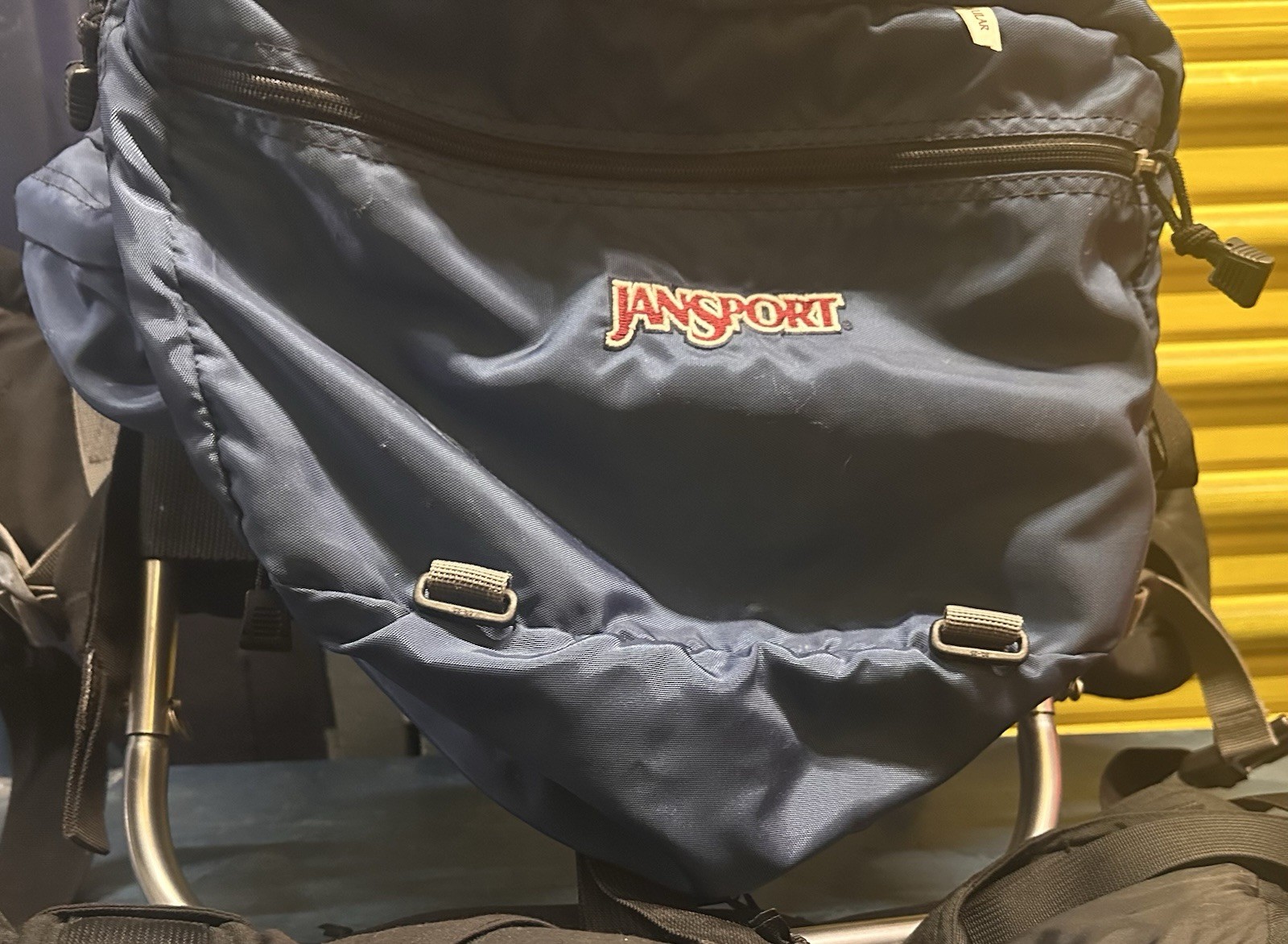 JanSport Blue Rainier External Frame Hiking Backpack 2