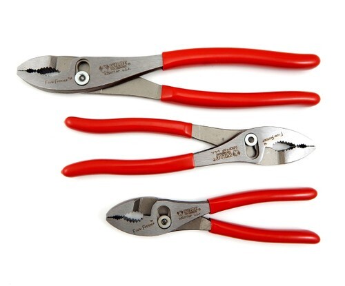 Wilde Tool 3pc Combination Slip Joint Flush Fastener Plier Set 6 8 10 USA Pliers gallery