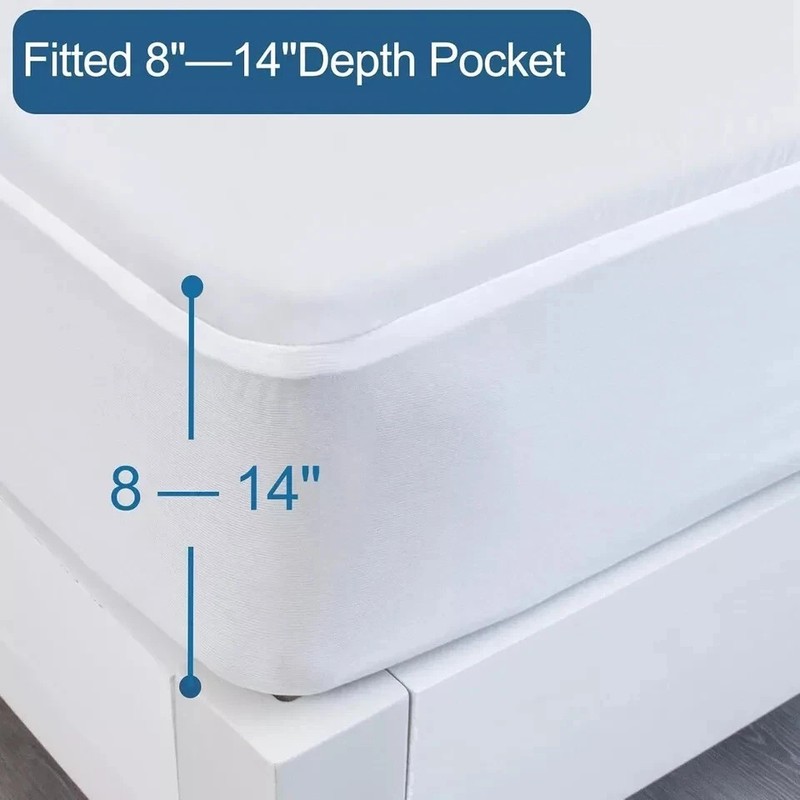 Full Size Waterproof Mattress Protector, Full Mattress Cover Pad Waterproof gallery