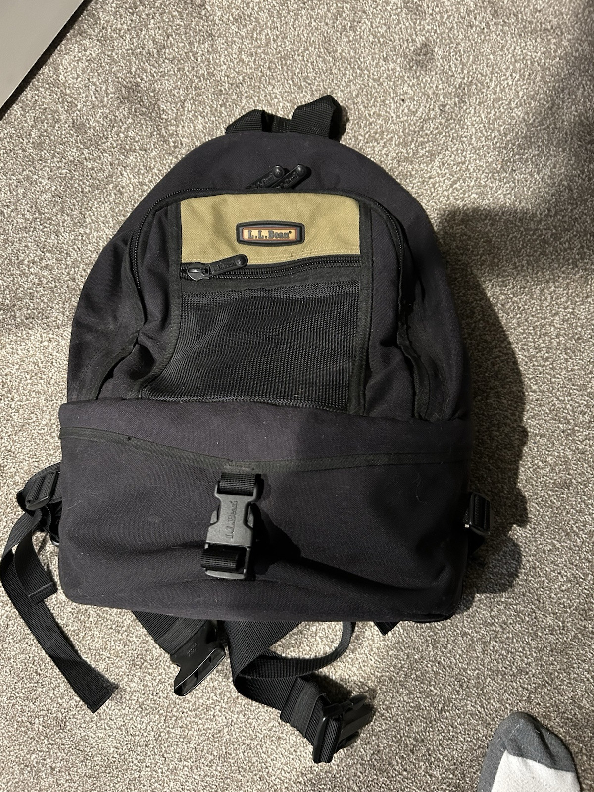Vintage L.L.Bean Backpack Large Hiking Pack Multiple Compartments And Straps