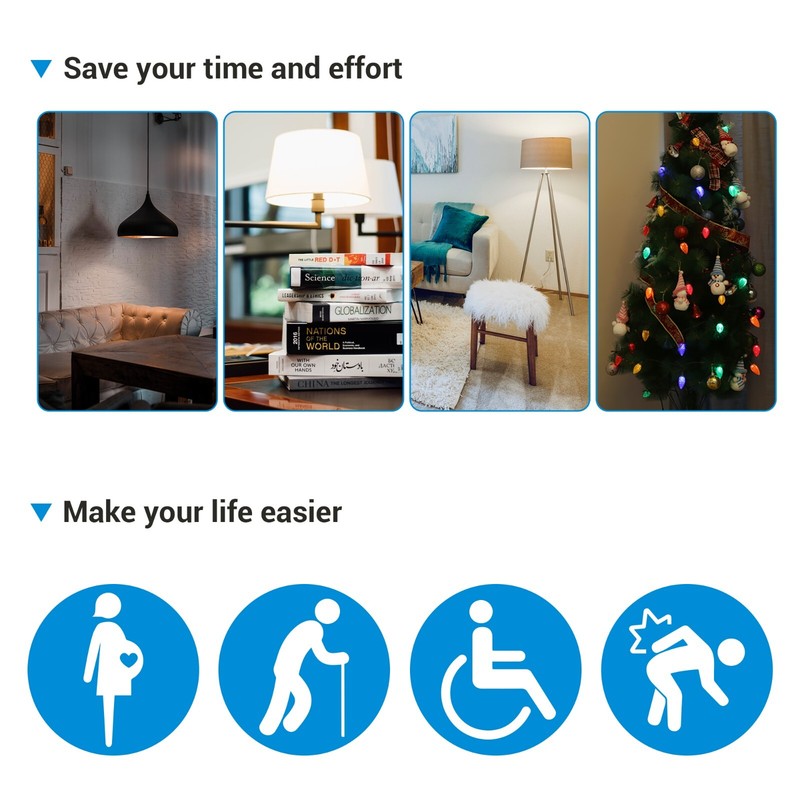 DEWENWILS Wireless Remote Control Outlet,Remote Light Switch,1 Remote 3 Outlets gallery