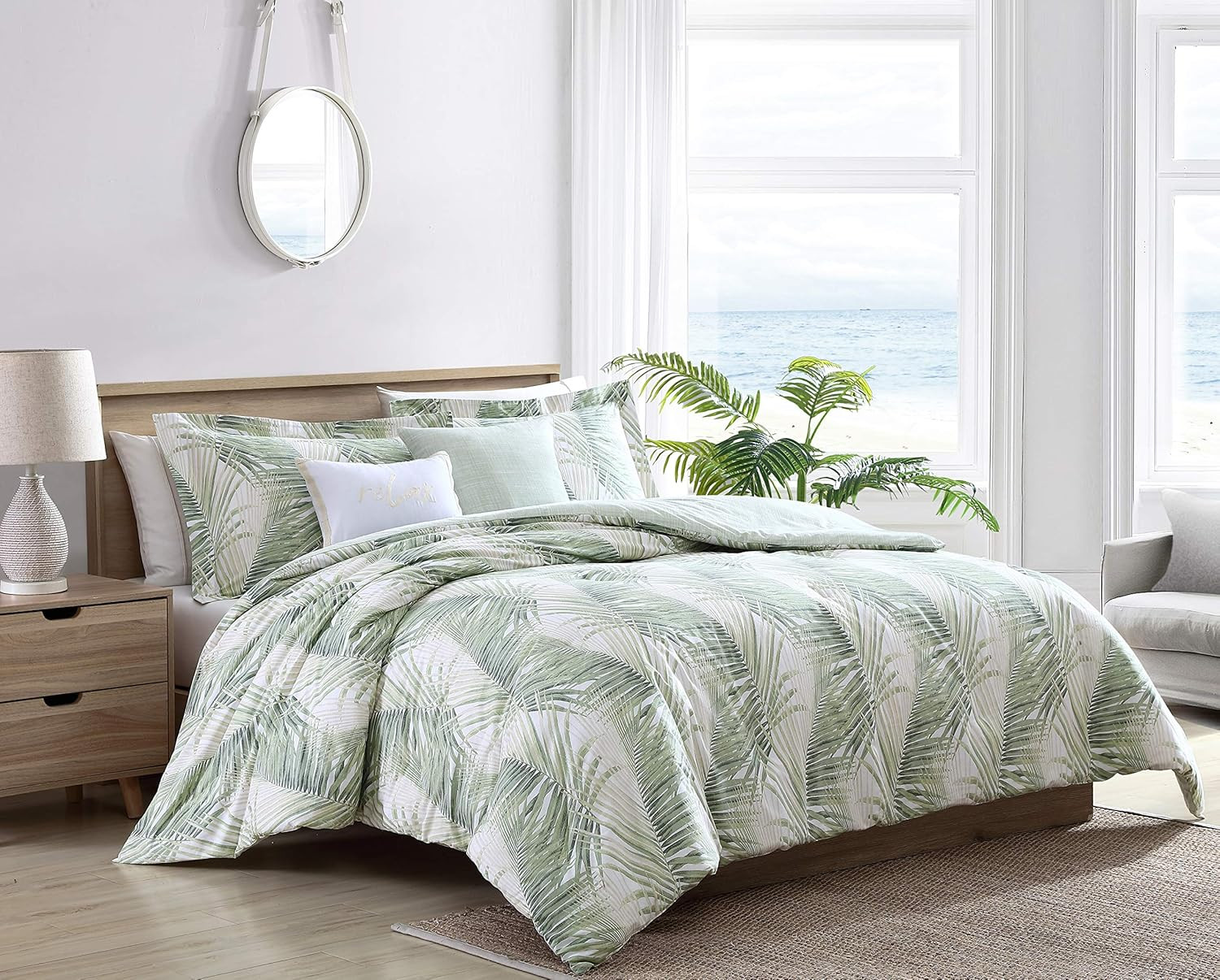 Tommy Bahama - King Comforter Set, Reversible Cotton Bedding with Matching Shams gallery