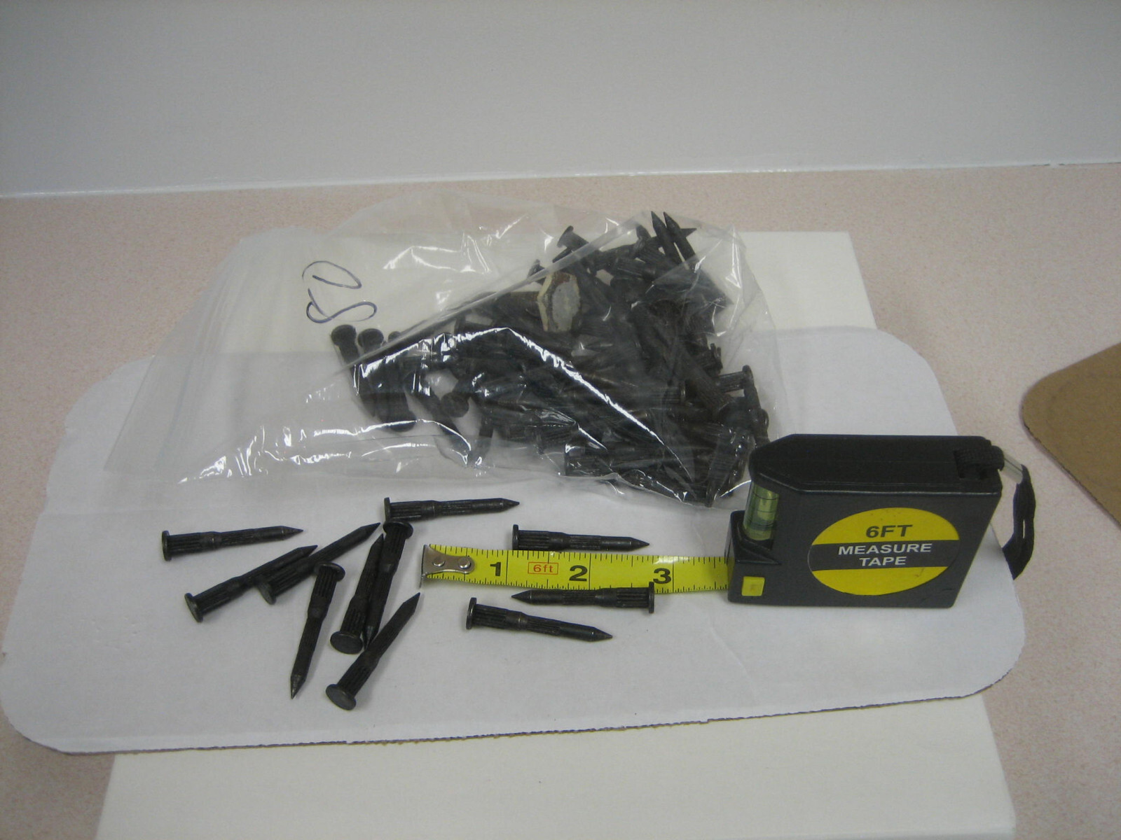 NOS- Hardened Steel Fluted Shank Concrete -Masonry Nails** LOT gallery