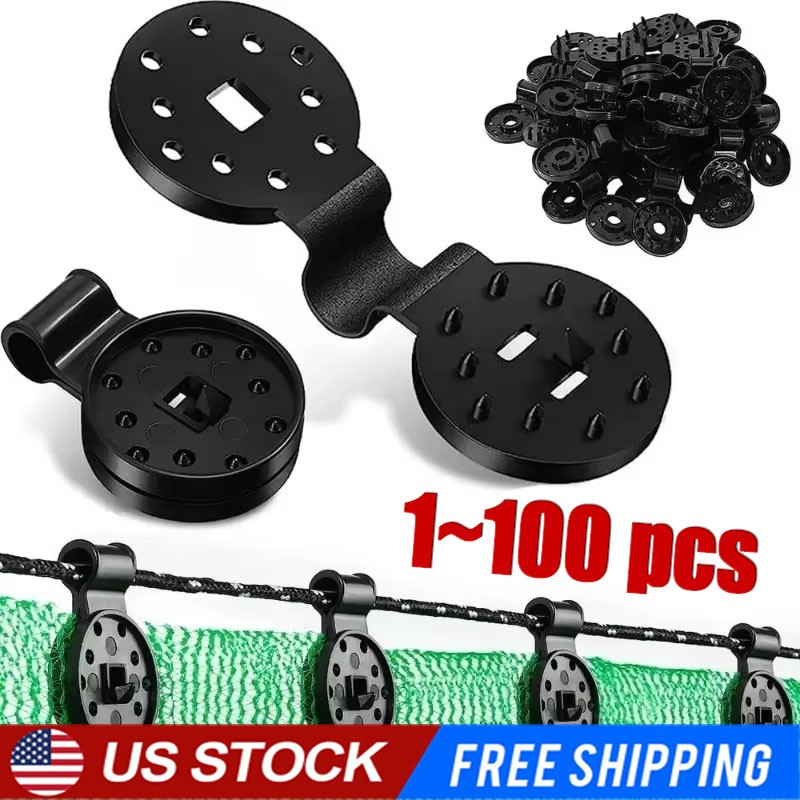 1~100pcs Sun Shade Net Clip Garden Tools Greenhouse Cloth Fix Clamp Plastic Hook gallery