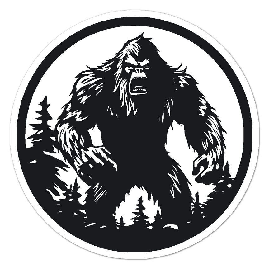 Bigfoot Sasquatch, Vinyl Decal Sticker, Indoor Outdoor, 3 Sizes, #9845 gallery
