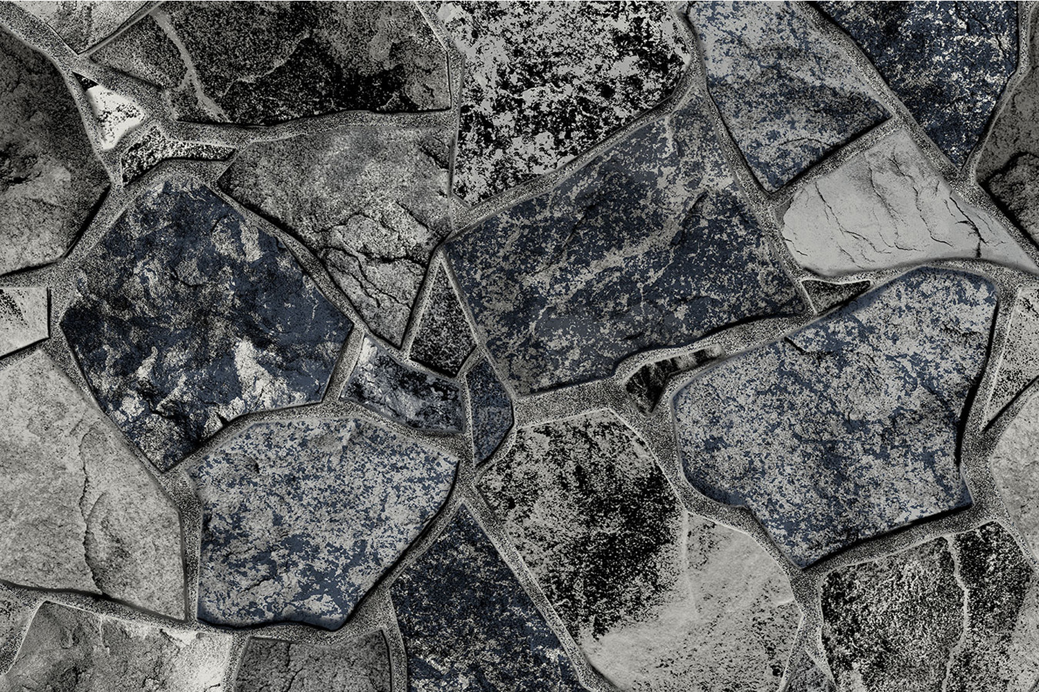 GLI Flagstone Gray 27 Mil Inground Rectangle Swimming Pool Liner - Choose Size gallery