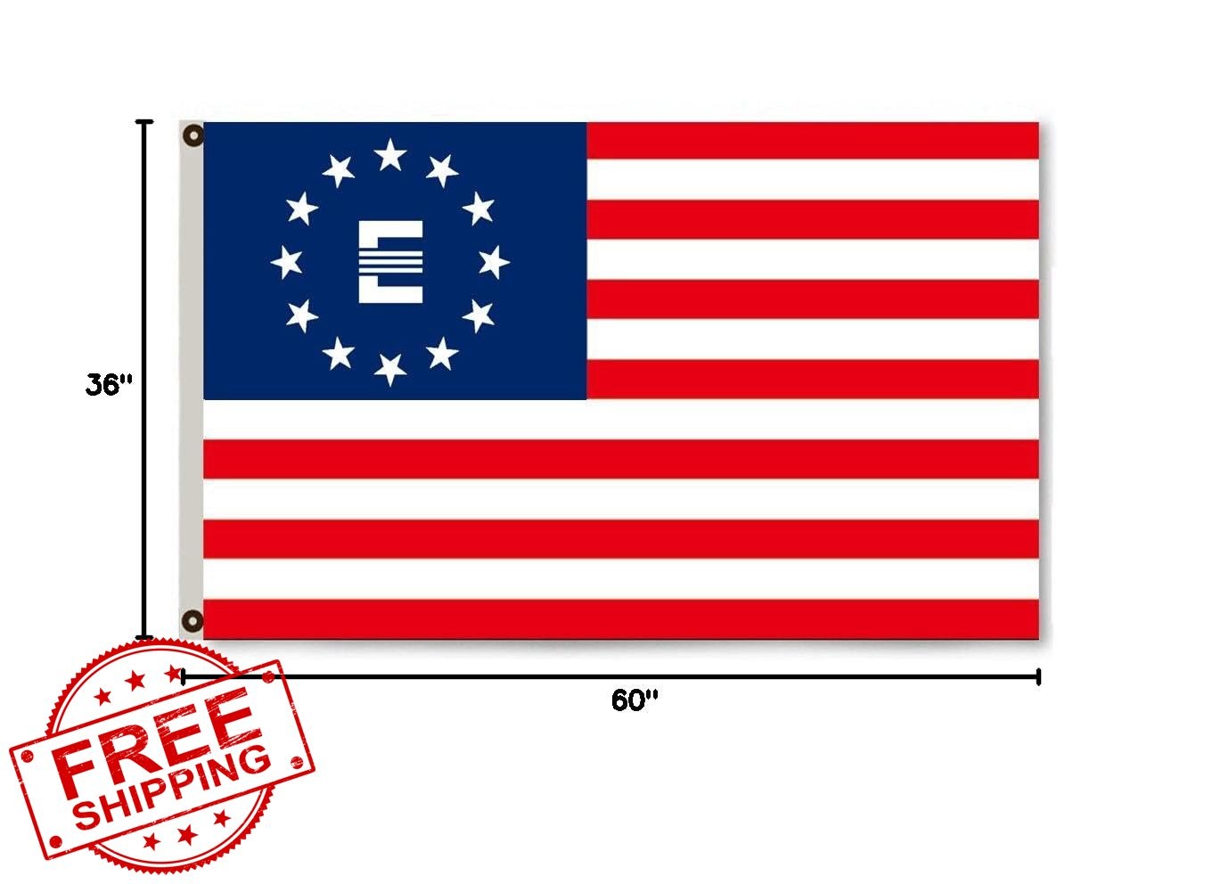 2But Enclave E American Flag Banner 3x5 Feet gallery