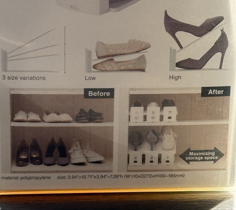 like-it Shoe 12 Space Savers, one 6 Pack New In Box & 6 Gently Used MSRP $44 gallery