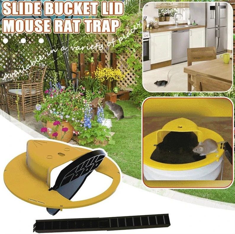 Mouse Rat Trap Flip & Slide Mouse Trap Bucket Catcher Mousetrap Slide Bucket Lid gallery