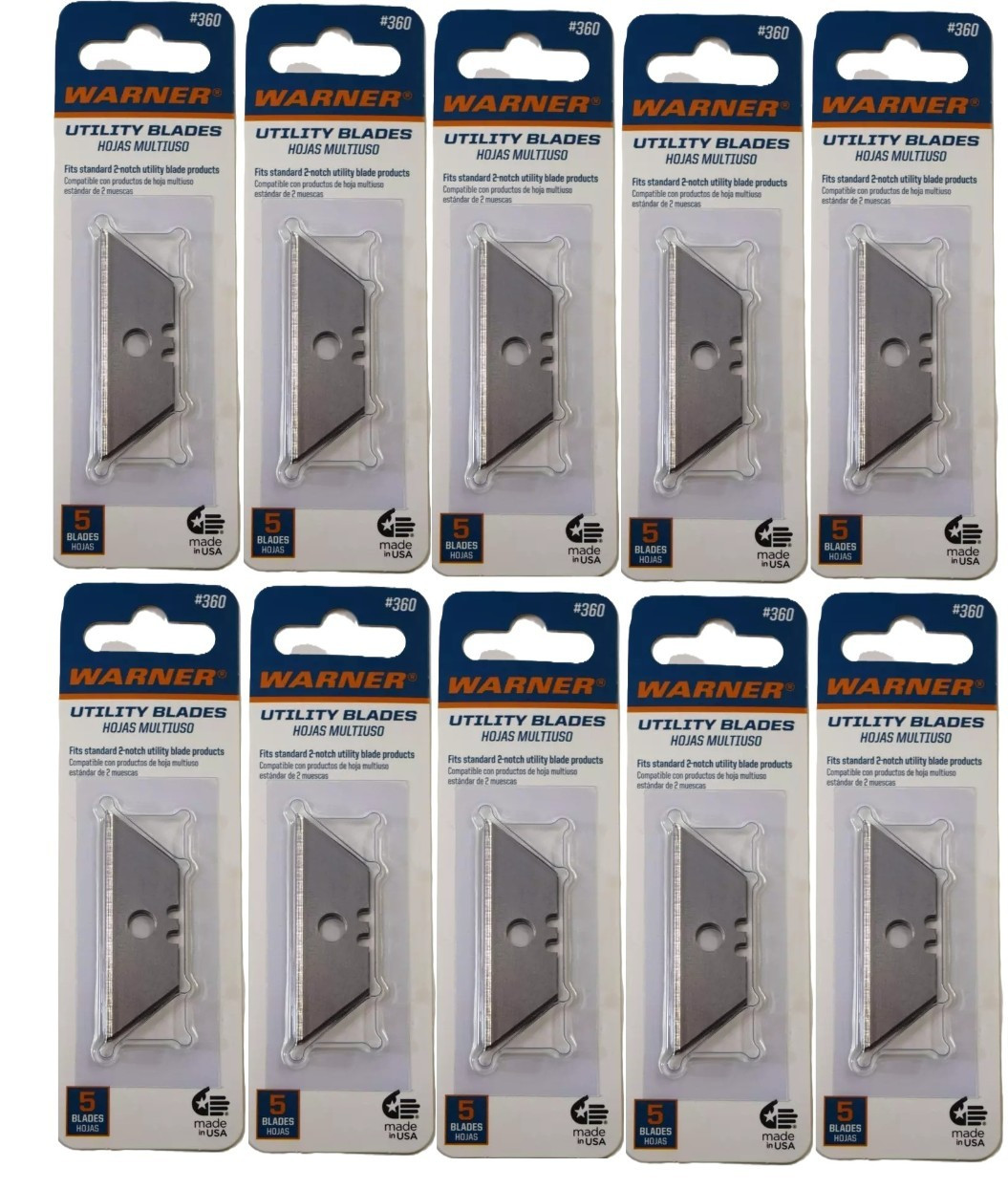 Warner Manufacturing 360 .025 in. Heavy-Duty Utility Blades (Package of 5) gallery