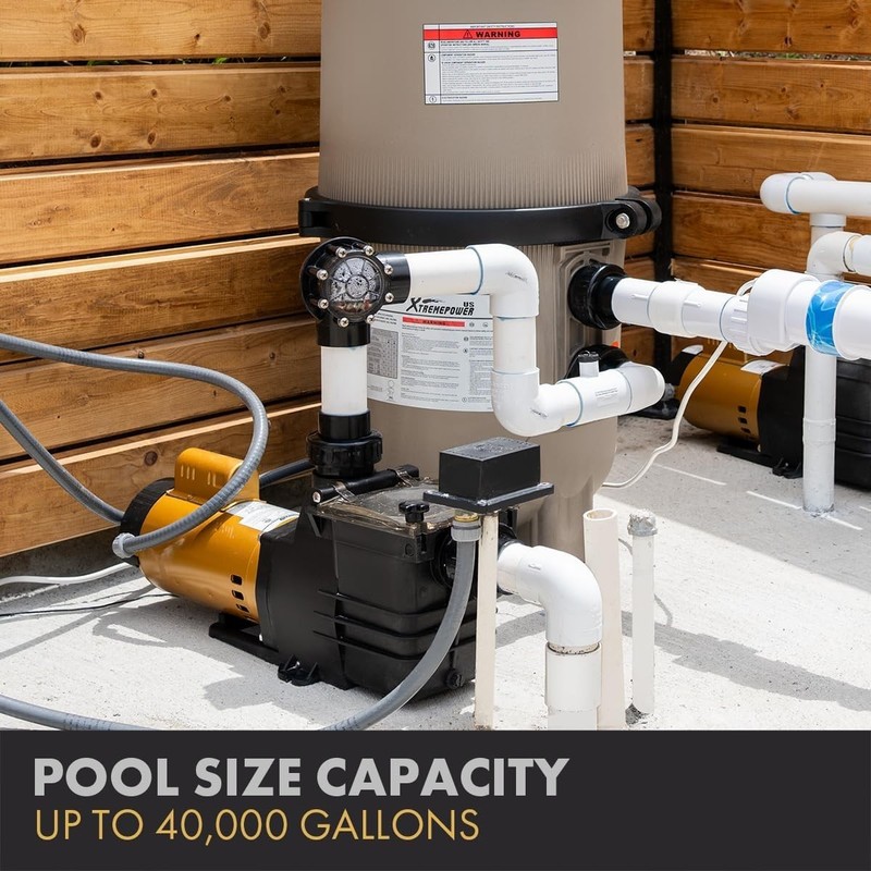 Quiet 1HP Variable Speed Pool Pump - Stainless Steel & ABS For Long-Lasting Use gallery