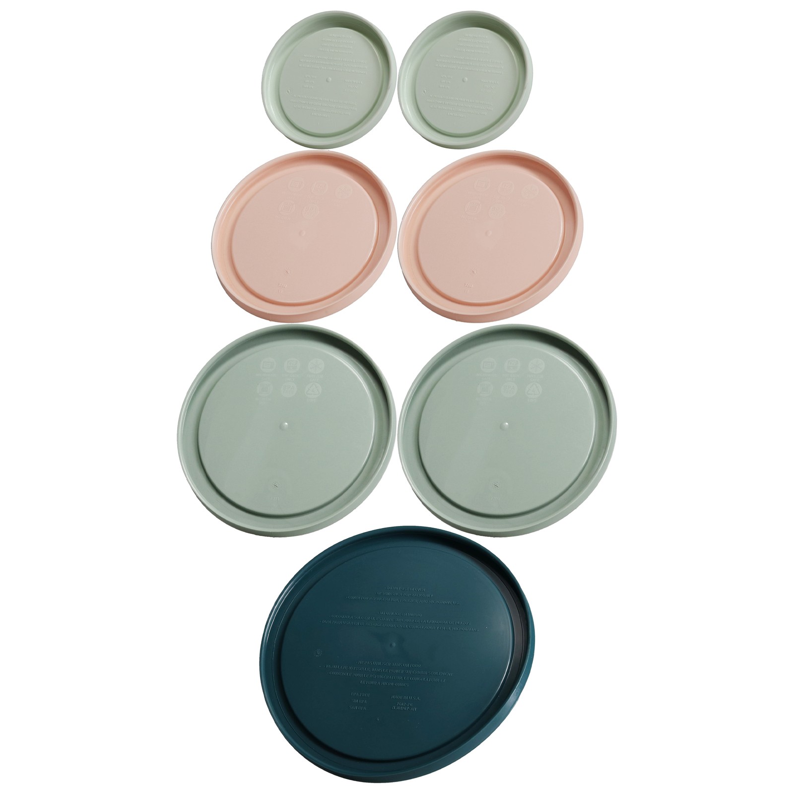 Pyrex 7 Pack - (2) 7202-PC, (2) 7200-PC, (2) 7201-PC, (1) 7402-PC Lids gallery