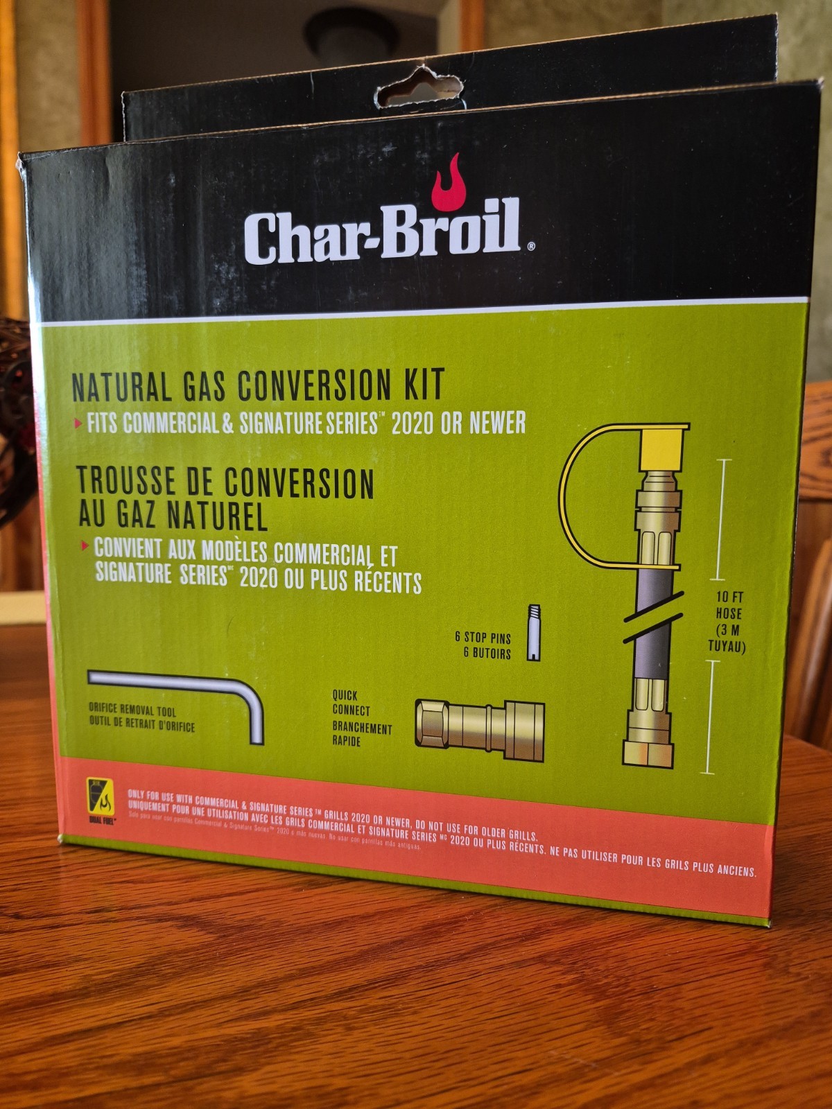 Char-Broil Natural Gas Conversion Kit Open Box See Description, Grill gallery