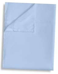 Flat Sheet Only Pack Top Bed Sheets, Soft Breathable Brushed Twin 1 Light Blue