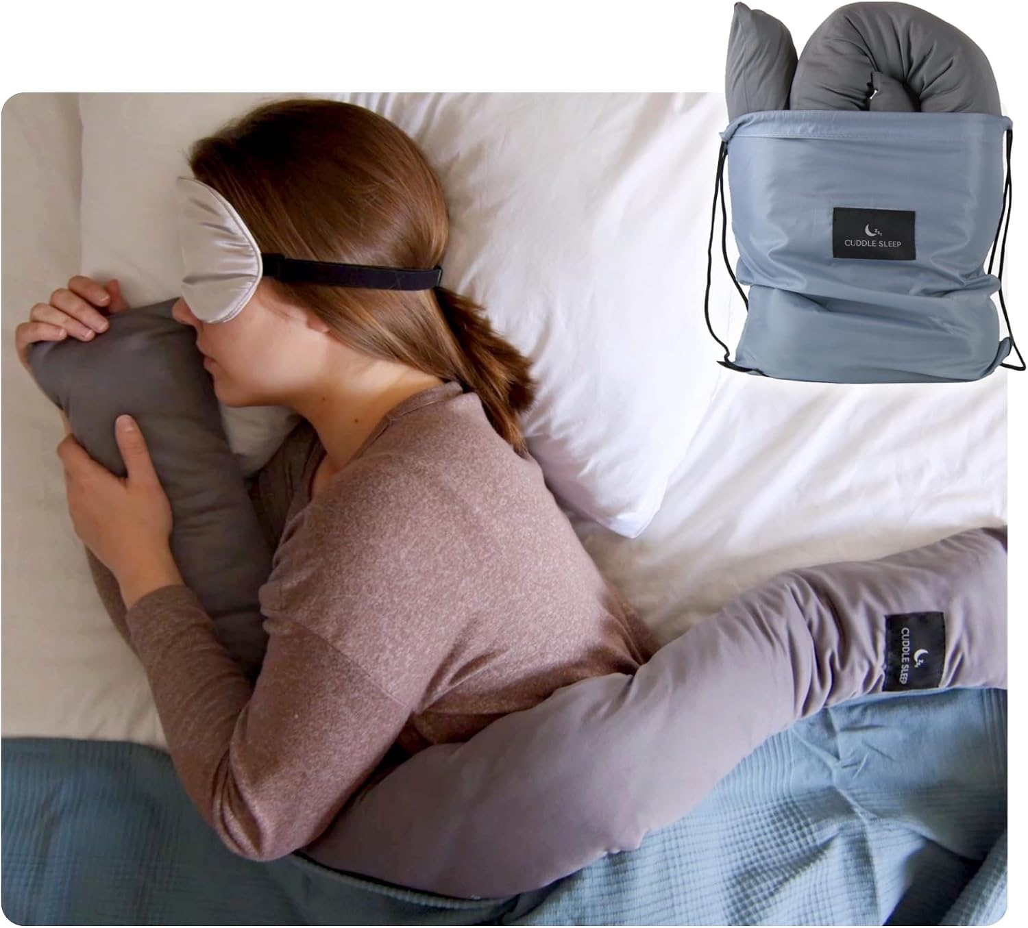 Cuddle Sleep Weighted Pillow - Cool Touch, Travel-Friendly, Machine Washable gallery
