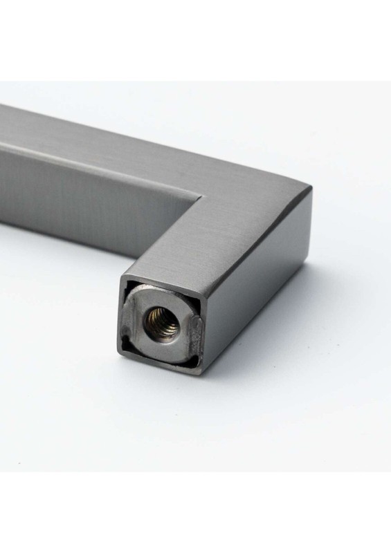 Square Bar Pull Stainless Steel Cabinet Handle Pewter Charcoal Gray. 8 more col. gallery