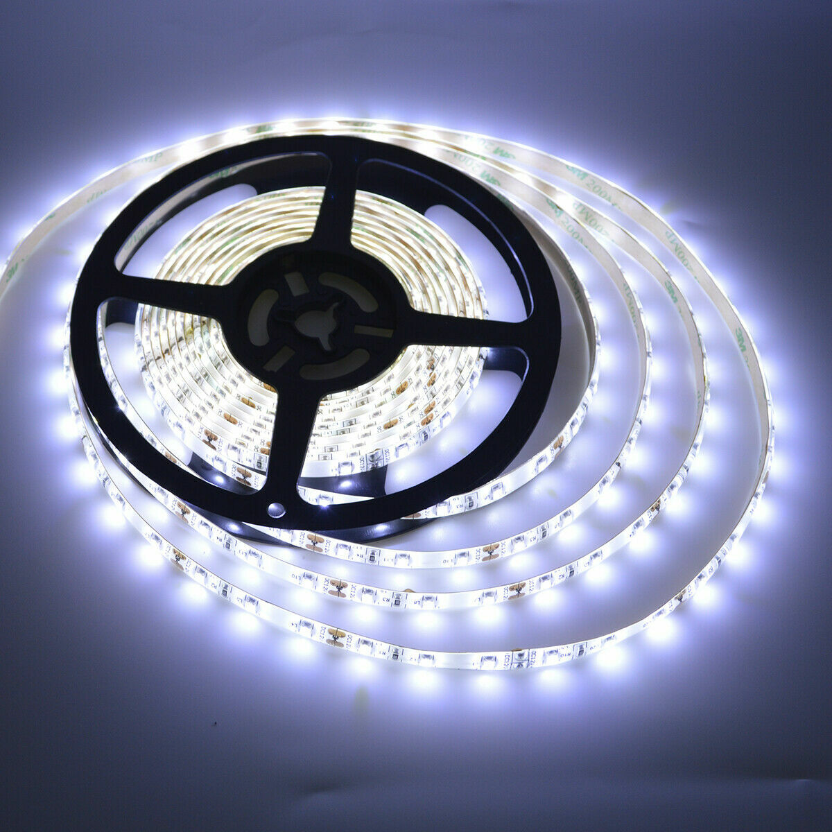 12V 16.4FT COOL WHITE LED 3528 SMD FLEXIBLE WIRE STRIP LIGHT ROPE WATERPROOF US gallery