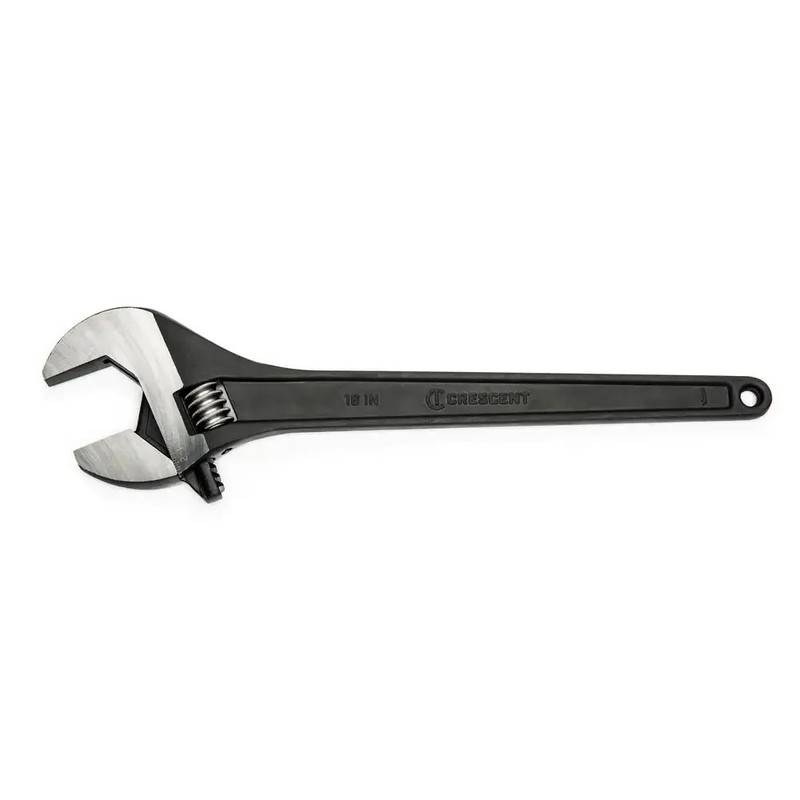 Crescent 18 In Adjustable Wrench Single Open End Tapered Handle Steel Hand Tool gallery