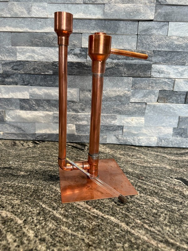 Handcrafted Copper Proofing Parrot Heads for Air Still With Alcohol Hydrometer gallery