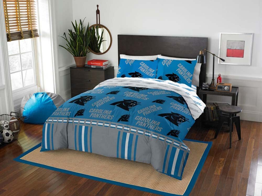 Northwest NFL Carolina Panthers Rotary Bed In A Bag Set, Queen gallery