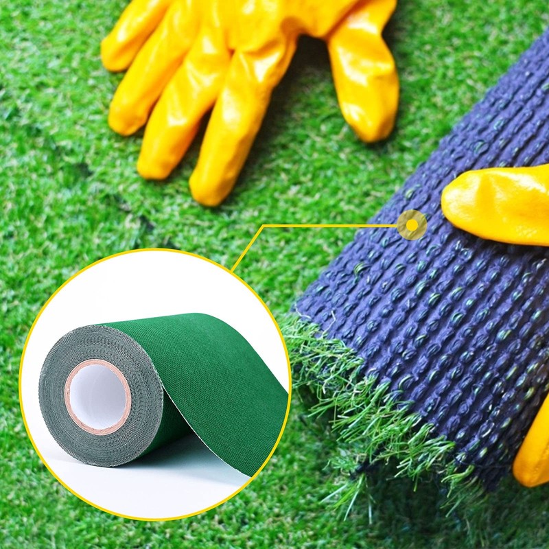 Artificial Grass Seam Tape- 6 Inch Width x 196 6" x 16'4" (No), Green gallery