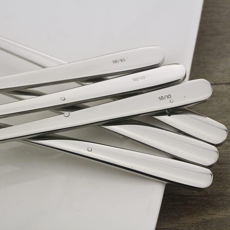 Long Handle Spoon, 9-Inch Iced Teaspoon, Set of 6, 18/10 Stainless Steel gallery