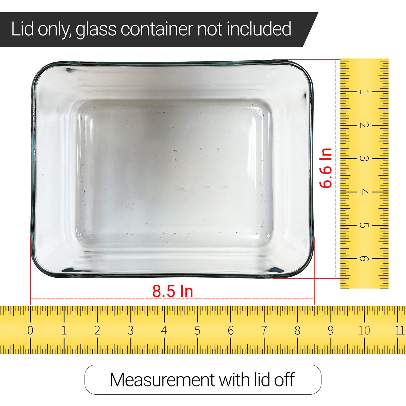Replacement Lids for Pyrex 7212-PC 11-Cup Rectangle Navy 8" x 9.75" 2-Pack gallery