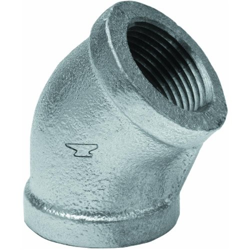 Anvil 870026850, Malleable Iron Pipe Fitting, 45 Degree Elbow, 2" NPT 2 Inch 1 gallery