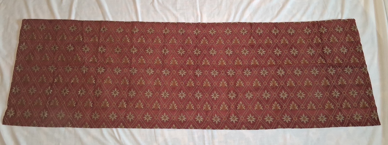 Jacquard Tapestry Brown Beige Rust Design Valance 63" x 20" Unlined gallery