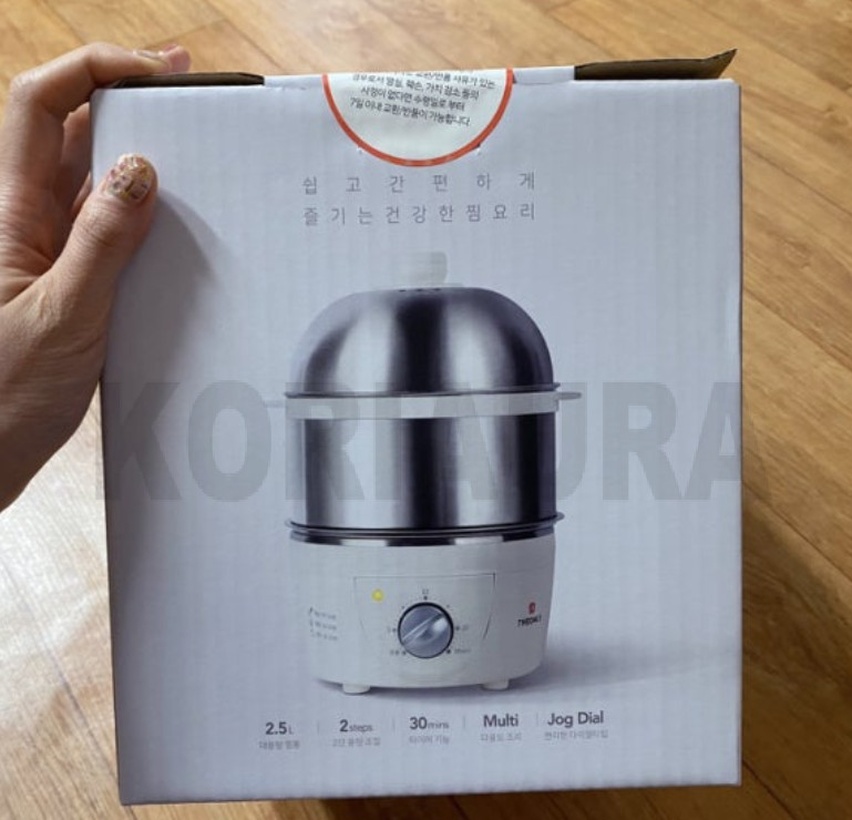 THEonly All-Stainless 2-Tier Egg & Food Steamer 30-Min Timer 220V NBE328S NEW gallery