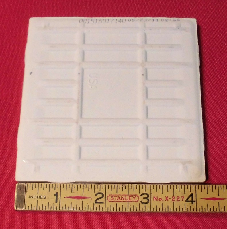 1 pc. Pepper White: Glossy Ceramic Tile: by Daltile 4-1/4" Salt & Pepper, NEW gallery