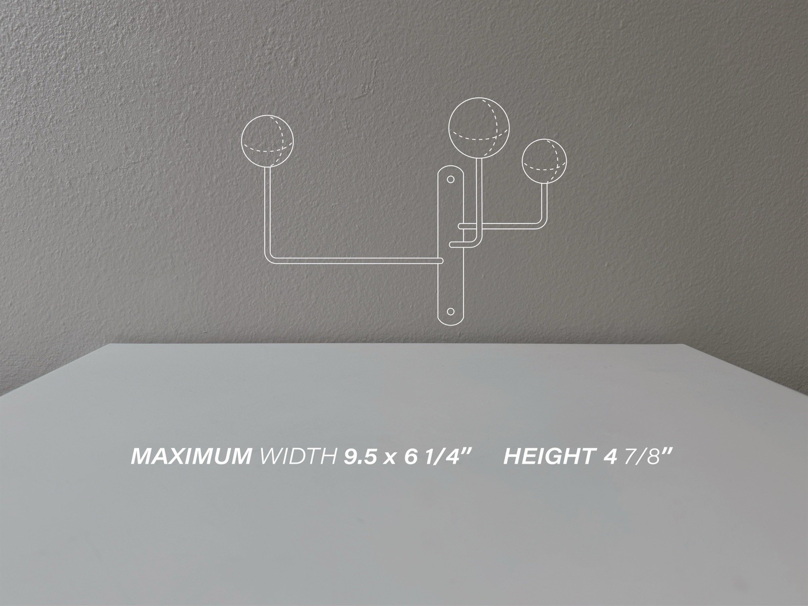 Mid Century Hooks Coat Rack Entryway Organizer Modern Minimalist Wall Art Decor gallery