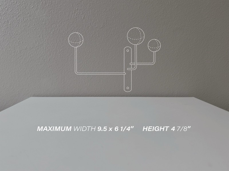 Mid Century Hooks Coat Rack Entryway Organizer Modern Minimalist Wall Art Decor gallery