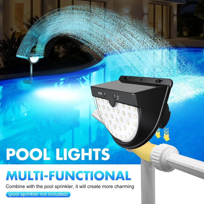 Solar Pool Lights for Above Ground Pools, solars Pool Lights with 10 Lighting... gallery