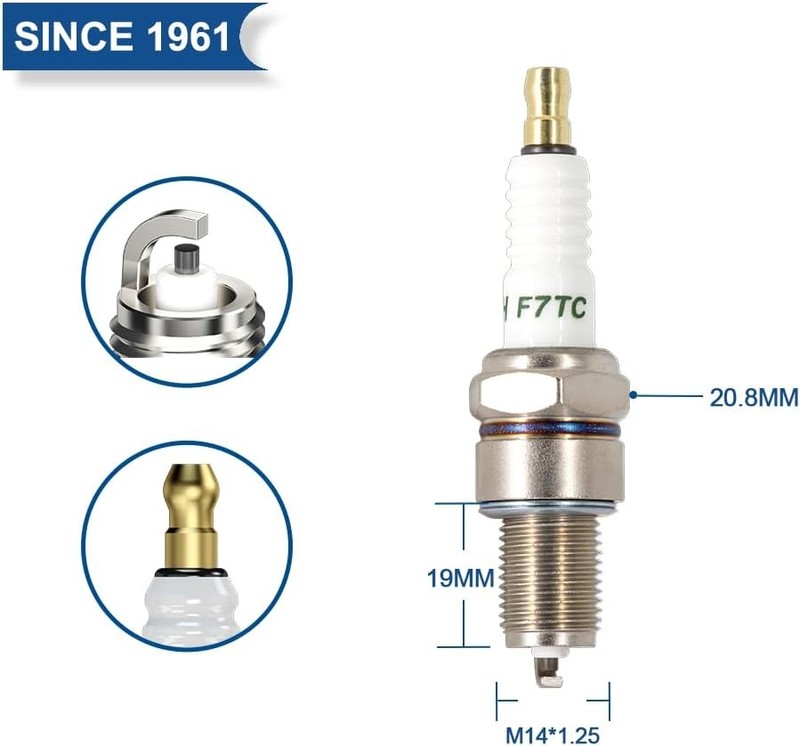 TORCH F7TC Spark Plug Replace for 3785 BP7ES Spark Plug, Compatible with GX12 gallery