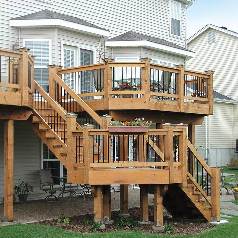 8-Step Ground Contact Pressure Treated Pine Stair Stringer gallery